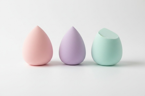 Our soft and fluffy beauty blenders are perfect for that overall seamless blend for both liquid and cream products. Available in three different shapes: